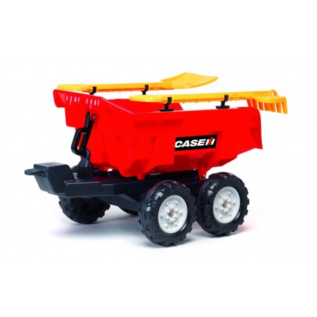 Vlečka za traktor Dumper maxi veľká, výklopná, 4 kolesová, dĺžka 87cm, Made in France