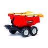 Vlečka za traktor Dumper maxi veľká, výklopná, 4 kolesová, dĺžka 87cm, Made in France