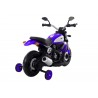 Elektrická motorka, LED svetlá, gumené kolesá