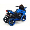 Motorka-Tricykl Dragon s mohutnými výfukmi,motor 2x12V,digiplayer USB,Mp3,voltmeter,LED osvetlenie,modrá