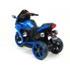 Motorka-Tricykl Dragon s mohutnými výfukmi,motor 2x12V,digiplayer USB,Mp3,voltmeter,LED osvetlenie,modrá