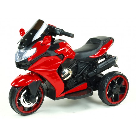 Motorka-Tricykl Dragon s mohutnými výfukmi,motor 2x12V,digiplayer USB,Mp3,voltmeter,LED osvetlenie,modrá