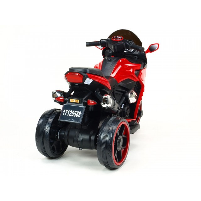 Motorka-Tricykl Dragon s mohutnými výfukmi,motor 2x12V,digiplayer USB,Mp3,voltmeter,LED osvetlenie,modrá