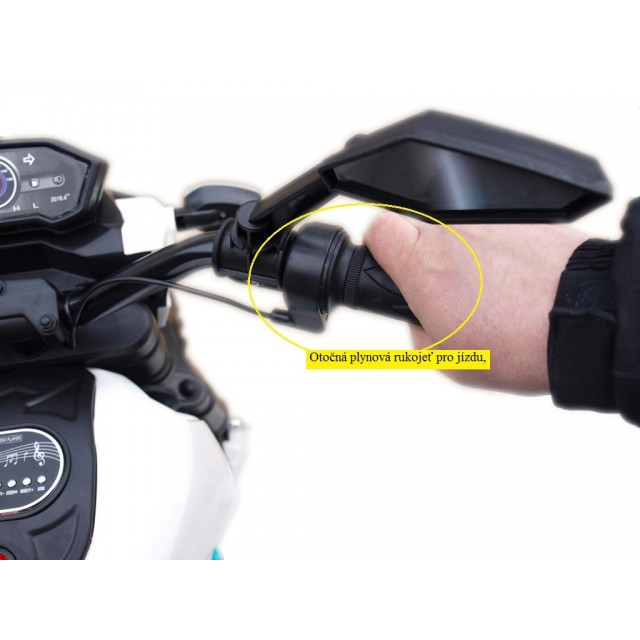 Elektrická motorka terénna Lion S plynovou rukoväťou a nožnou brzdou