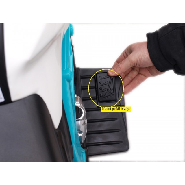 Elektrická motorka terénna Lion S plynovou rukoväťou a nožnou brzdou