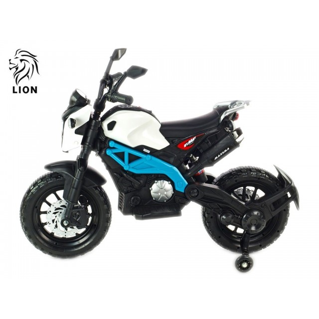 Elektrická motorka terénna Lion S plynovou rukoväťou a nožnou brzdou