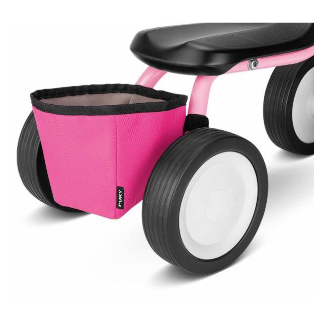 Ružový košík na riadidlá odrážadla Puky - LT3
