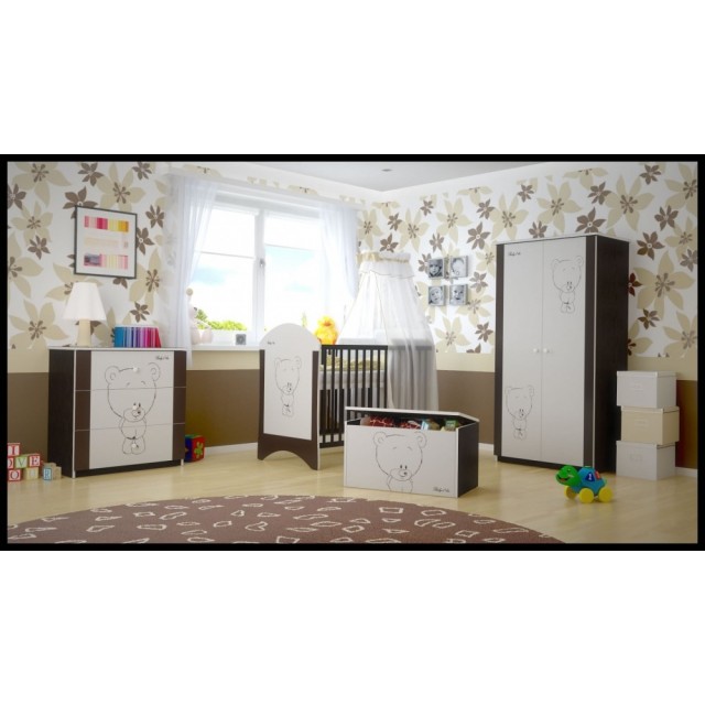BabyBoo Detská postieľka LUX s motivom macko
