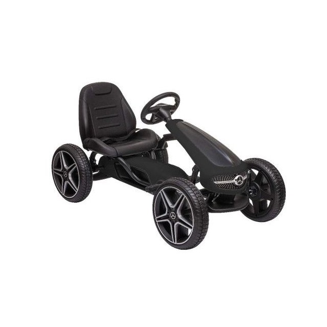 MERCEDES BENZ PEDAL GO KART - BLACK - šliapacia motokára