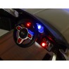 BMW X6 s 2,4G bluetooth DO, EVA kolesami, otváracími dverami,12V, čalunenou vyšívanou sedačkou, lakované čiernou farbou