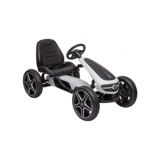 MERCEDES BENZ PEDAL GO KART - BLACK - šliapacia motokára