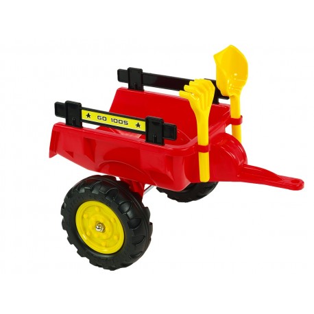 Vlečka za traktor Dumper maxi veľká, výklopná, 4 kolesová, dĺžka 87cm, Made in France