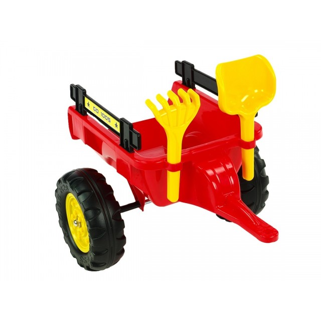 Vlečka za traktor Dumper maxi veľká, výklopná, 4 kolesová, dĺžka 87cm, Made in France