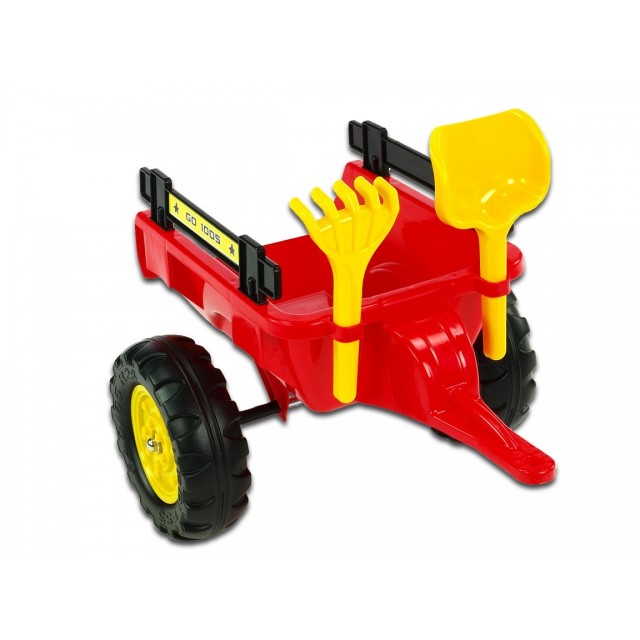 Vlečka za traktor Dumper maxi veľká, výklopná, 4 kolesová, dĺžka 87cm, Made in France