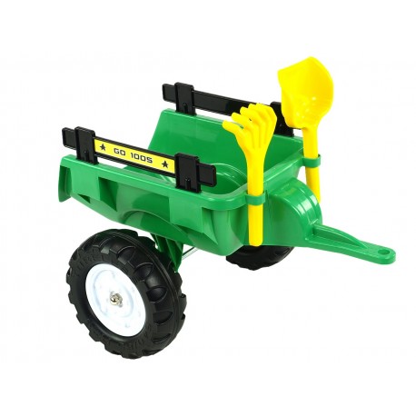 Vlečka za traktor Dumper maxi veľká, výklopná, 4 kolesová, dĺžka 87cm, Made in France