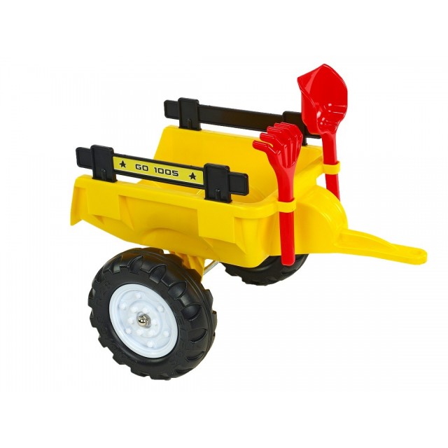 Vlečka za traktor Dumper maxi veľká, výklopná, 4 kolesová, dĺžka 87cm, Made in France