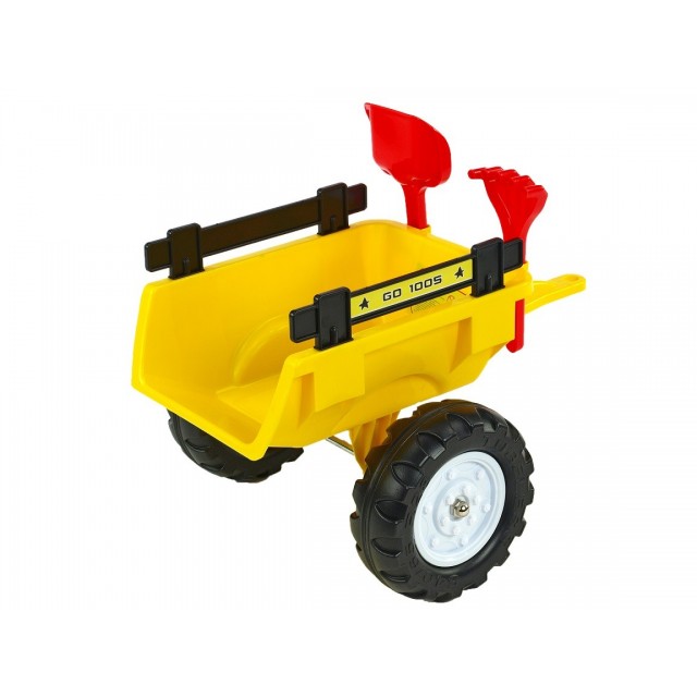 Vlečka za traktor Dumper maxi veľká, výklopná, 4 kolesová, dĺžka 87cm, Made in France