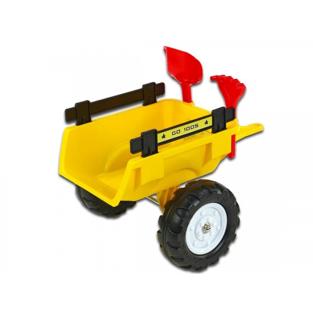 Vlečka za traktor Dumper maxi veľká, výklopná, 4 kolesová, dĺžka 87cm, Made in France