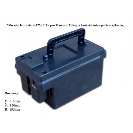 Box s batériou pre Maserati a hasičské auto s výbavou