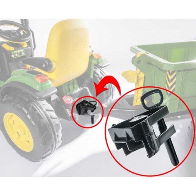 Rolly Toys naviják za traktory JD, čierny