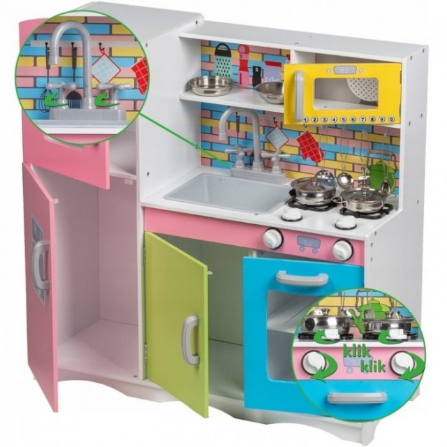 Drevená kuchynka ECO TOYS