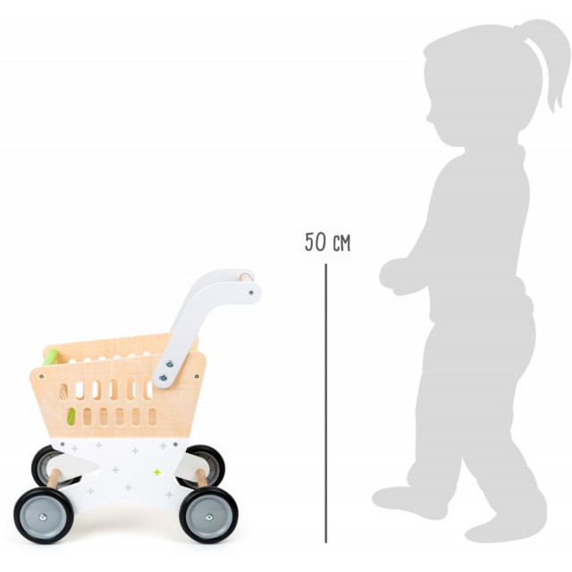 Detský drevený nákupný vozík Trend