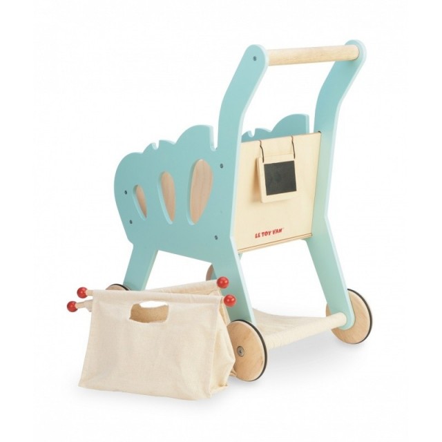 Detský drevený nákupný vozík Trend