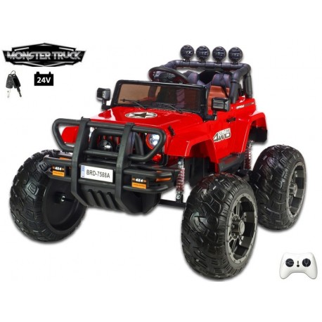 Ford Ranger Monster Truck 4x4, EVA kolesá, 2,4G DO, bluetooth, FM, USB, TF, otváracie dvere a kapota, čierna metalíza