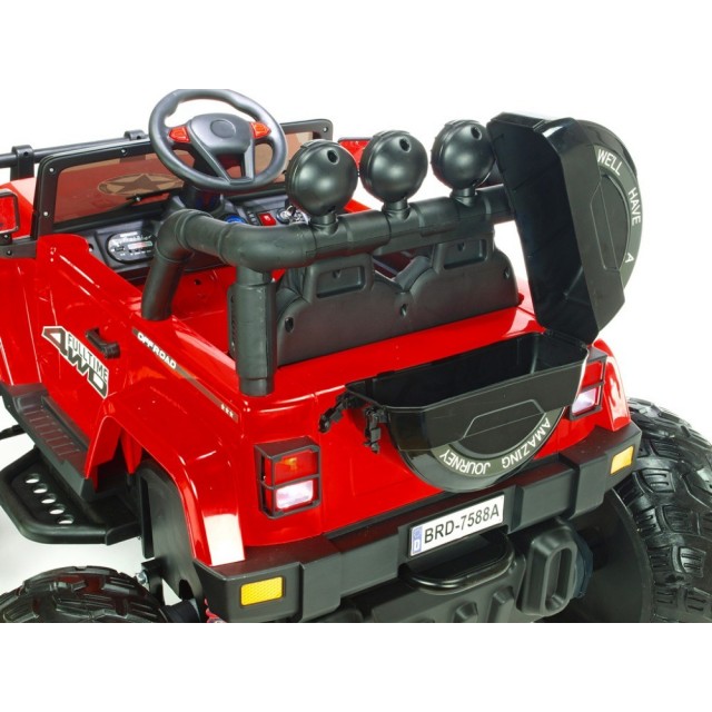 Ford Ranger Monster Truck 4x4, EVA kolesá, 2,4G DO, bluetooth, FM, USB, TF, otváracie dvere a kapota, čierna metalíza