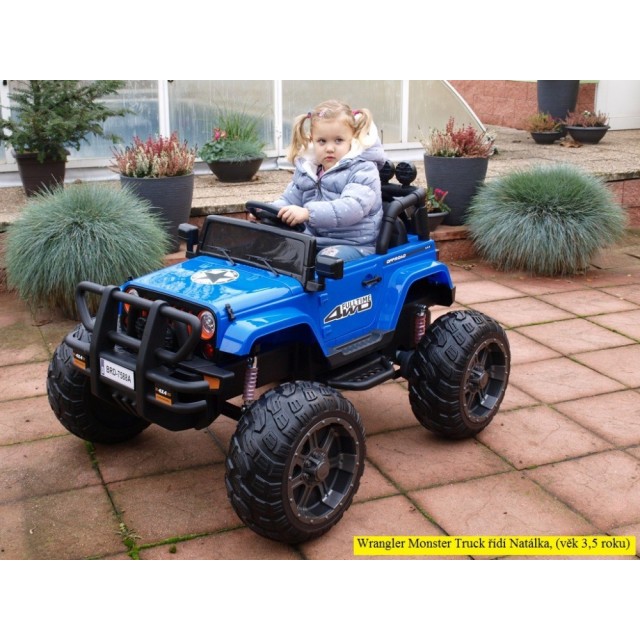 Ford Ranger Monster Truck 4x4, EVA kolesá, 2,4G DO, bluetooth, FM, USB, TF, otváracie dvere a kapota, čierna metalíza