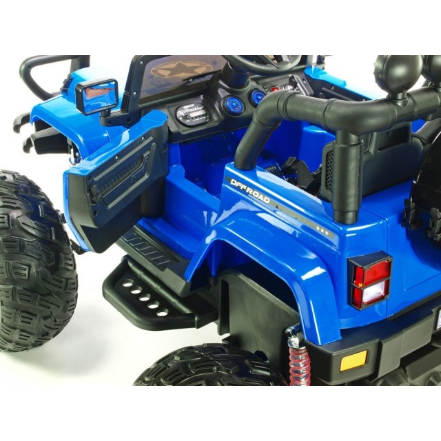 Ford Ranger Monster Truck 4x4, EVA kolesá, 2,4G DO, bluetooth, FM, USB, TF, otváracie dvere a kapota, čierna metalíza