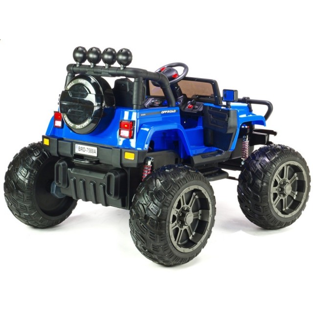 Ford Ranger Monster Truck 4x4, EVA kolesá, 2,4G DO, bluetooth, FM, USB, TF, otváracie dvere a kapota, čierna metalíza