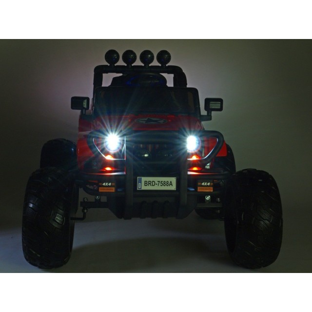 Ford Ranger Monster Truck 4x4, EVA kolesá, 2,4G DO, bluetooth, FM, USB, TF, otváracie dvere a kapota, čierna metalíza