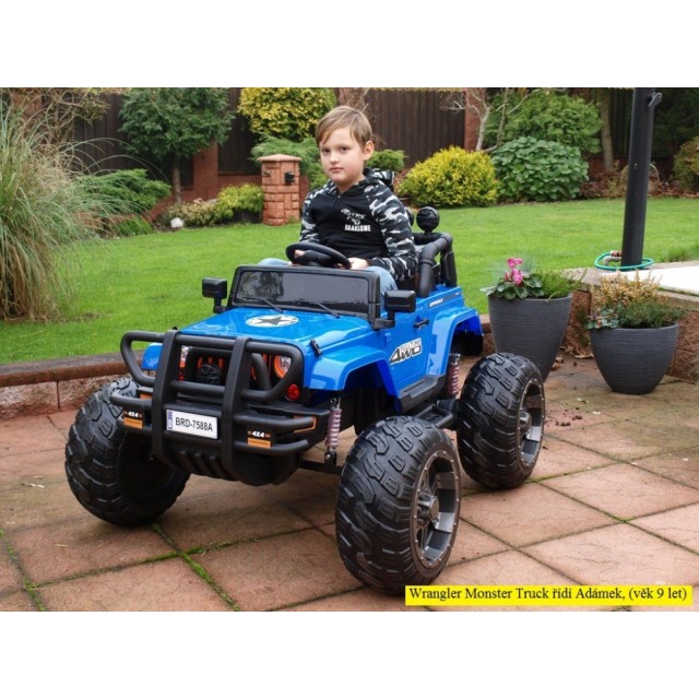 Ford Ranger Monster Truck 4x4, EVA kolesá, 2,4G DO, bluetooth, FM, USB, TF, otváracie dvere a kapota, čierna metalíza