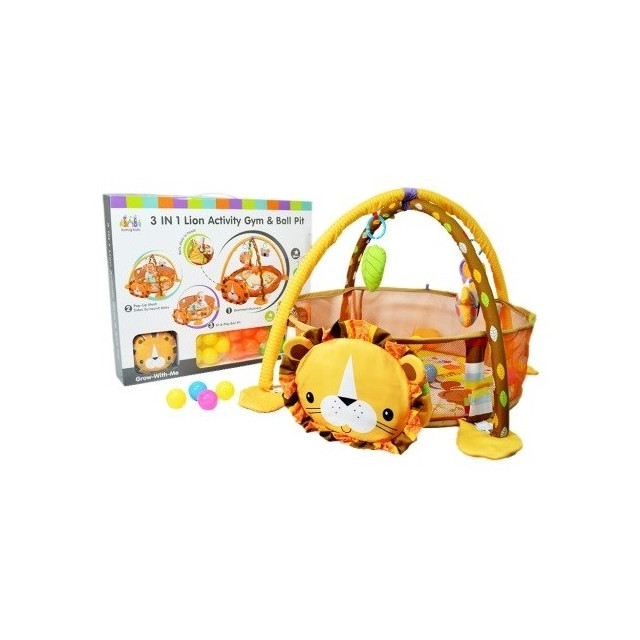 Vzdelávaciá hracia deka s 30 loptičkami ECO TOYS - Korytnačka