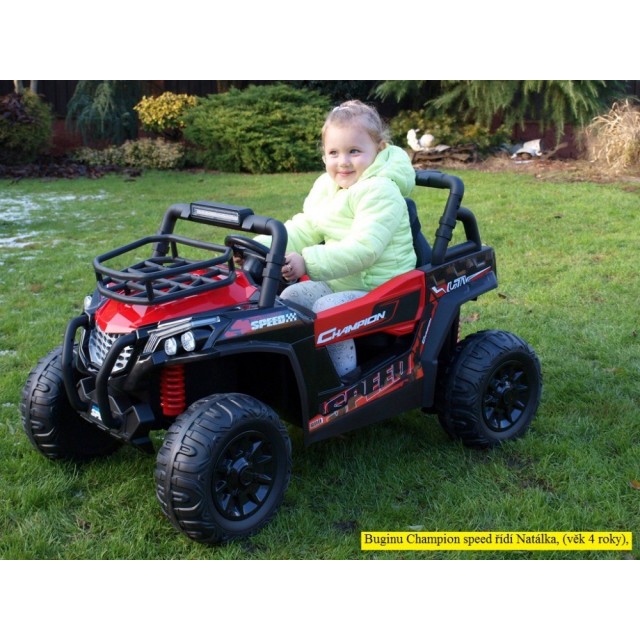 Bugina Champion speed s 2,4G, jednomístná, 12V/2x120W