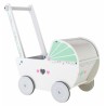 Drevený kočík pre bábiky ECO TOYS - ružový