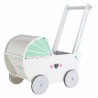 Drevený kočík pre bábiky ECO TOYS - ružový