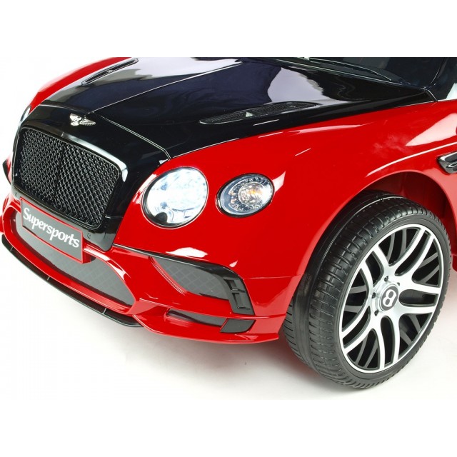 Bentley Continental Supersports s 2.4G, lakované červené, čierna kapota