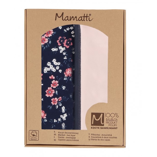 Mamatti Detská bavlnená deka s minky 75x90 cm