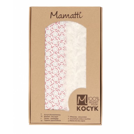 Mamatti Detská bavlnená deka s minky 75x90 cm