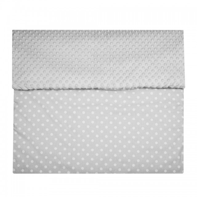 Detská obojstranná deka z Minky Womar 75x100 čierno-biela