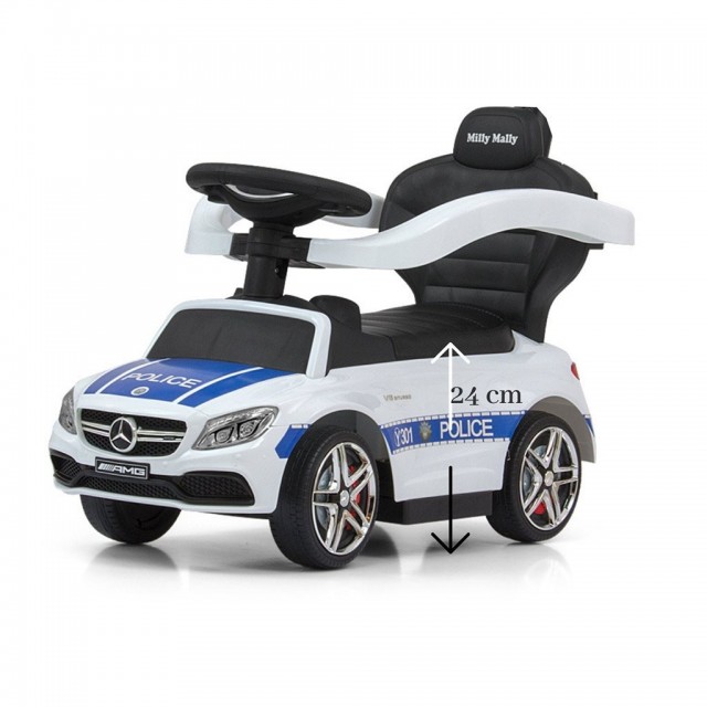 Detské odrážadlo s vodiacou tyčou Mercedes Benz AMG C63 Coupe