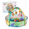 Hracia podložka 3v1, bazén s loptičkami, Sovička