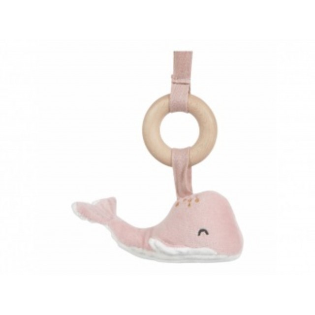 Hrazdička drevená + 3 zvieratká ocean pink
