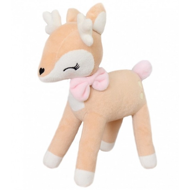 Mini plyšový jednorožec Metoo s mušelínovou plienkou sivo/ružový, 12cm