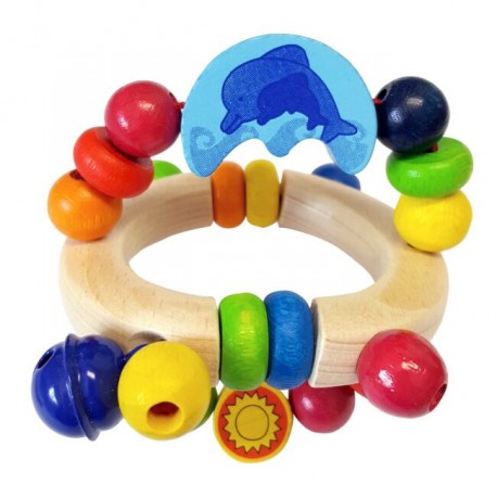 Drevené hryzátko Kačička