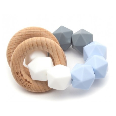 Silikónové hryzátko a hrkálka 2v1 Bruno