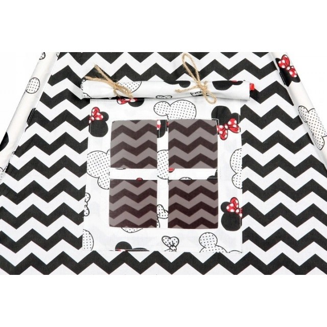 Dětský stan TÝPÍ varianta puntíky na růžovém