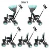 Detská trojkolka Baby Mix 5v1 RELAX 360°